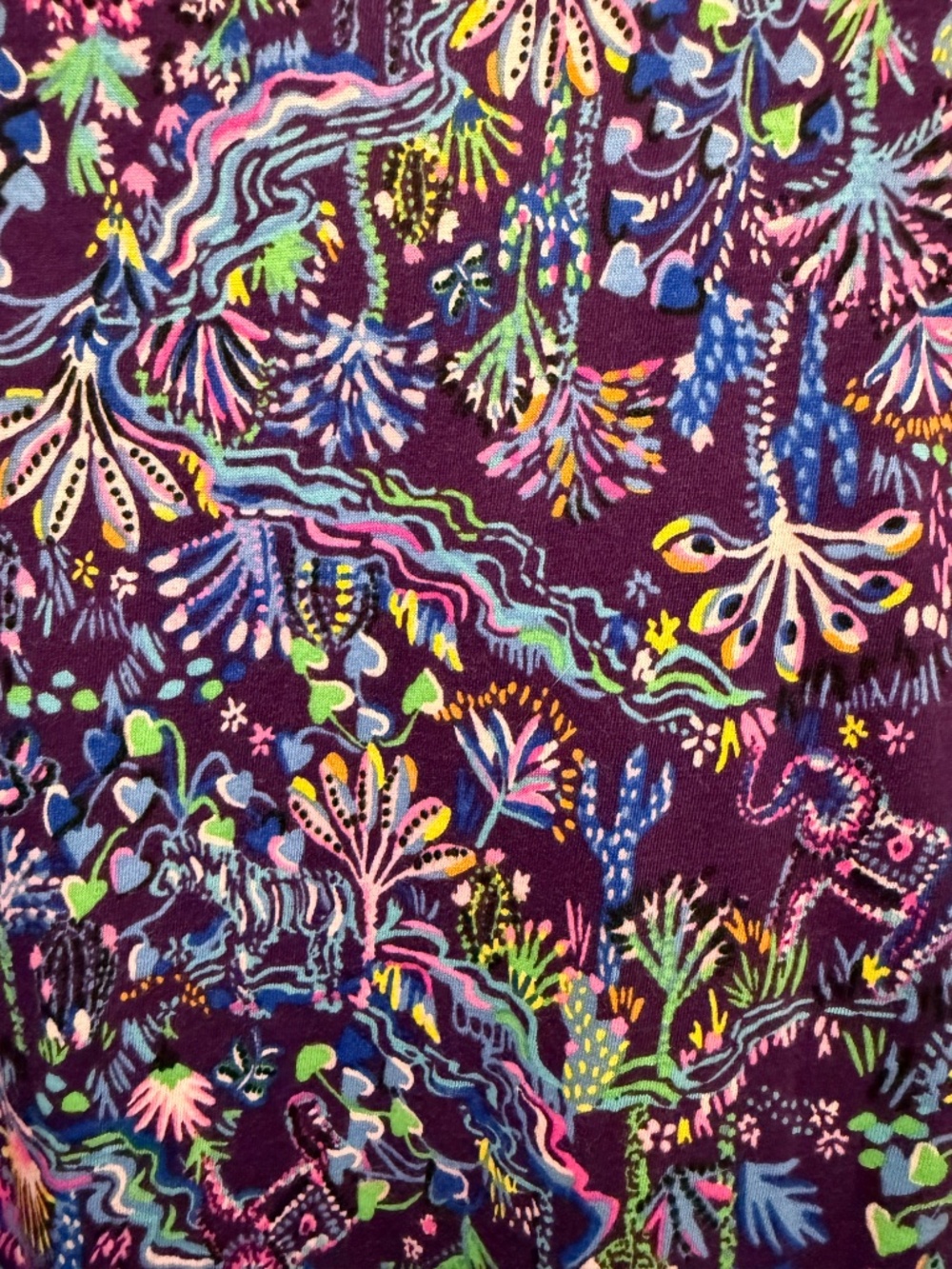 Lilly Pulitzer Alaina Swing Dress, Purple Berry, Size XL - Picture 4 of 4